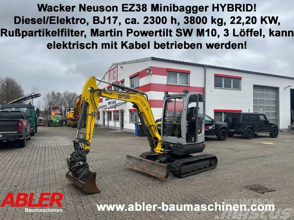 Wacker Neuson EZ 38 Hybrid! Minibagger diesel/Strom Powertilt Miniescavadeiras