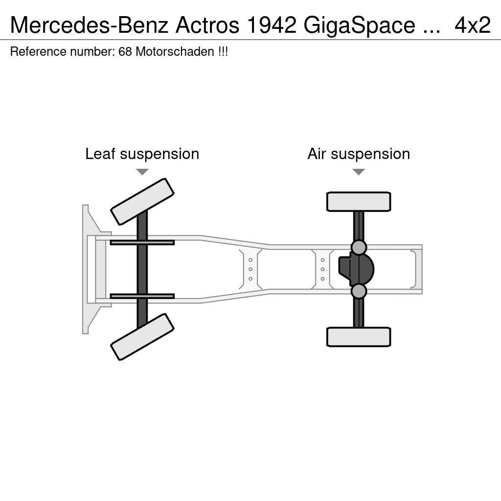 Mercedes-Benz Actros 1942 GigaSpace / Motorschaden !!! Cavalos Mecânicos
