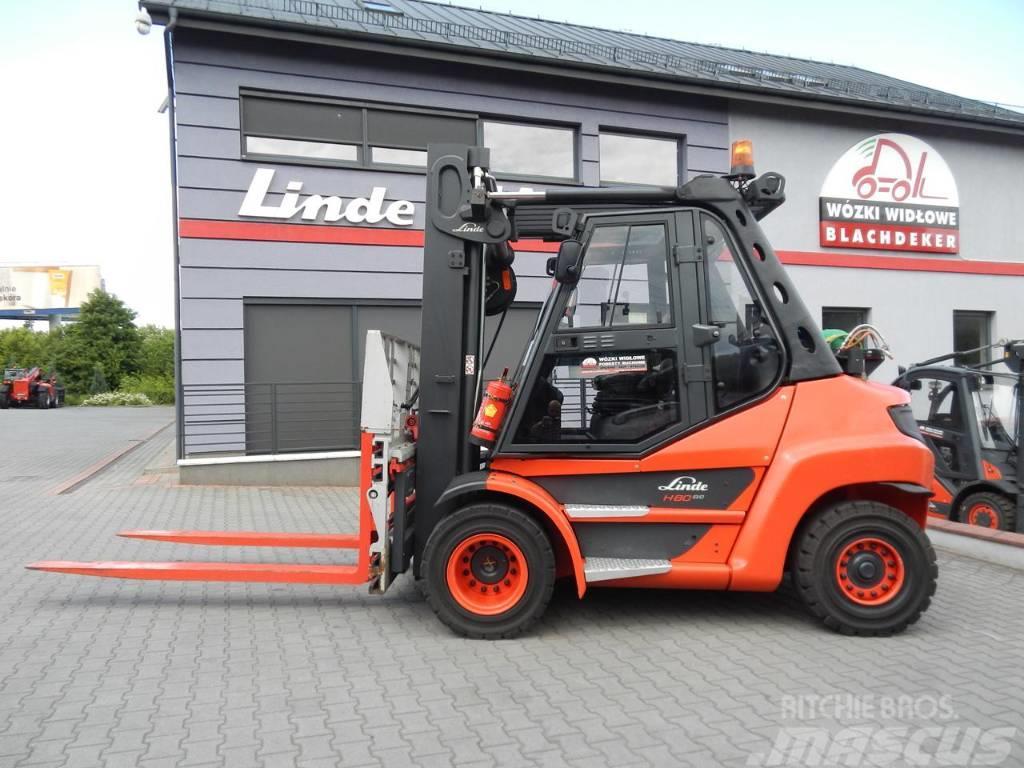 Linde H80T-03 Triplex , fork positioner Durwen LPG trucks