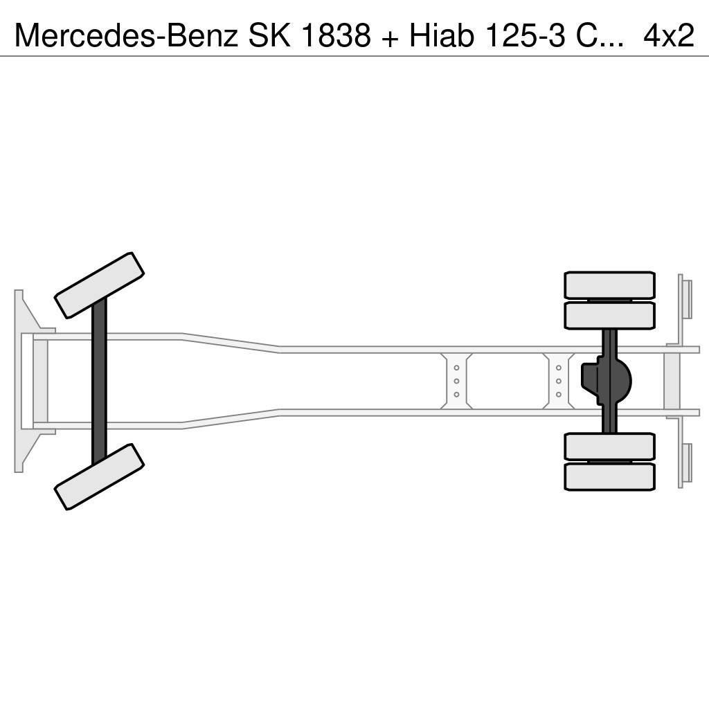 Mercedes-Benz SK 1838 + Hiab 125-3 Crane Gruas Todo terreno