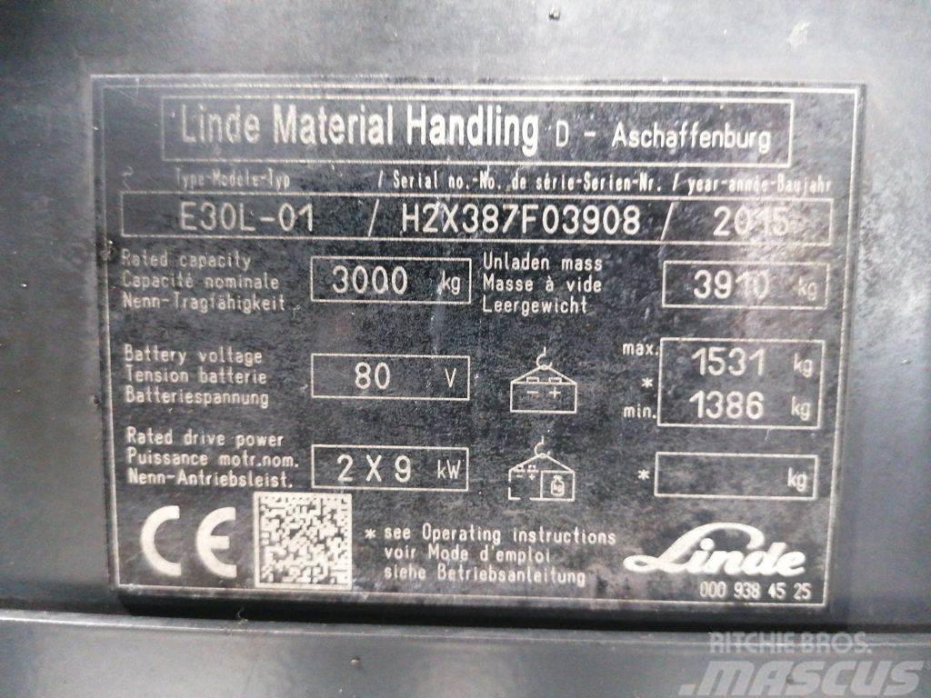 Linde E30L-01 Empilhadores eléctricos