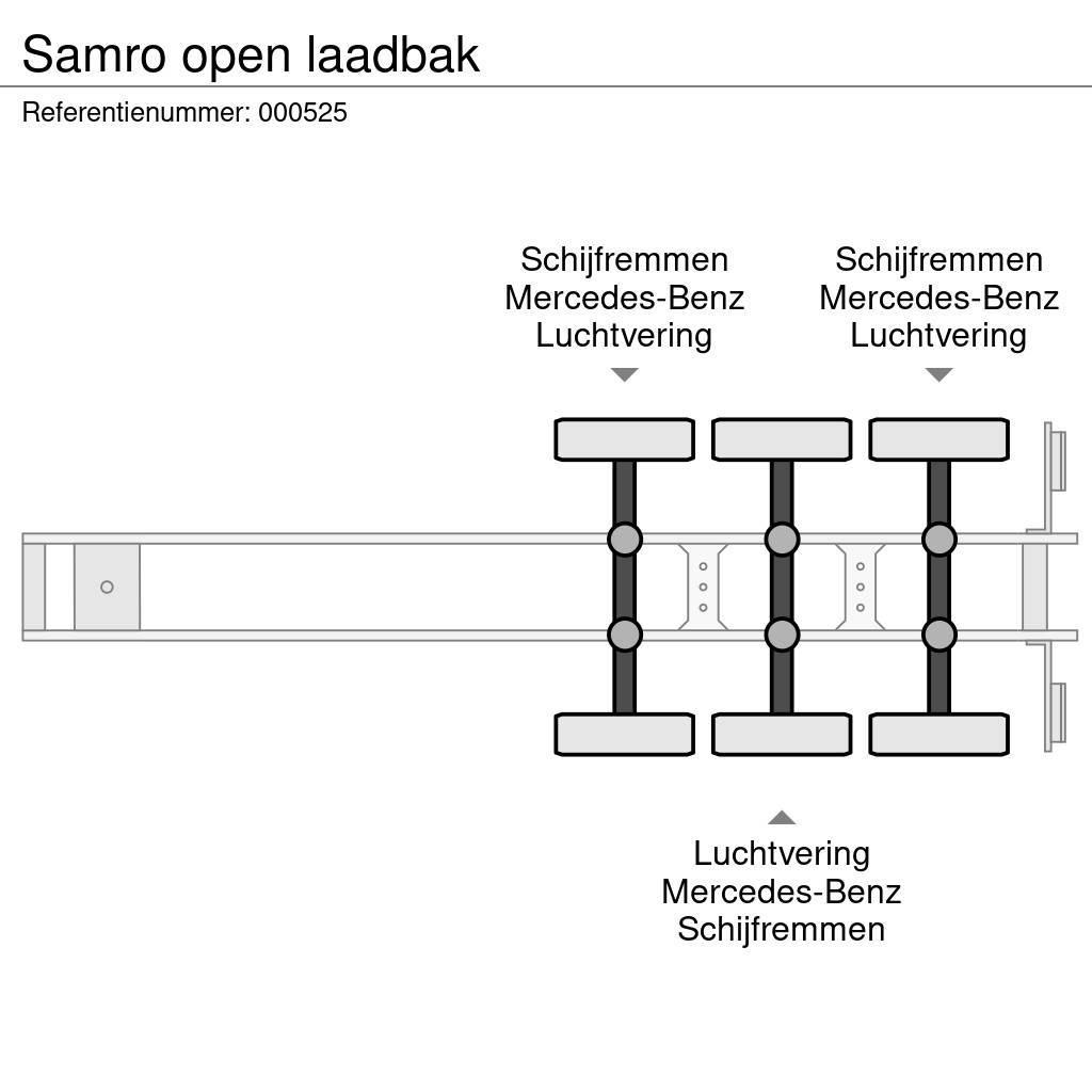 Samro open laadbak Semi Reboques estrado/caixa aberta