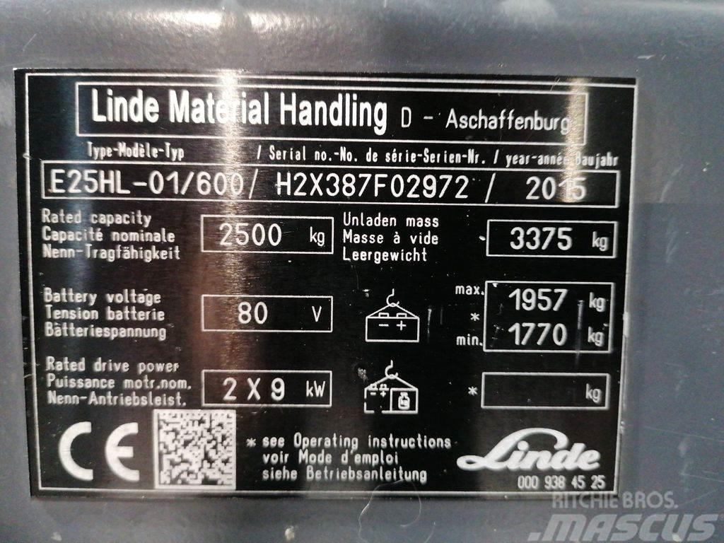 Linde E25HL-01/600 Empilhadores eléctricos