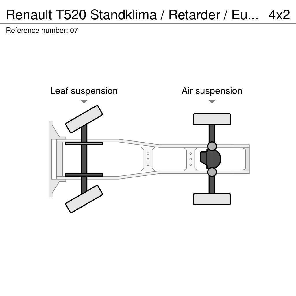 Renault T520 Standklima / Retarder / Euro 6 Tractor Units