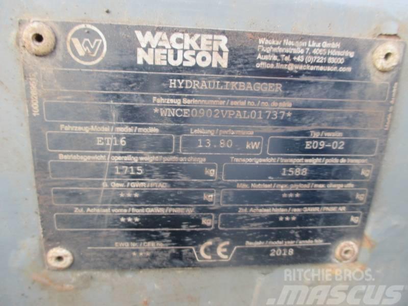 Wacker Neuson ET16 Miniescavadeiras