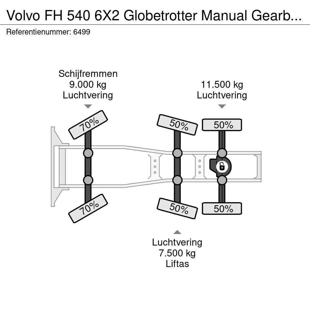 Volvo FH 540 6X2 Globetrotter Manual Gearbox Hydraulic N Cavalos Mecânicos