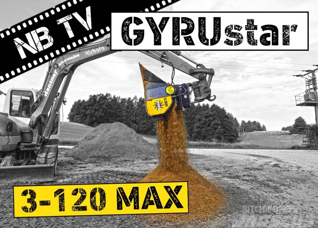 Gyru-Star 3-120MAX | Sieblöffel für Bagger & Lader Baldes crivo