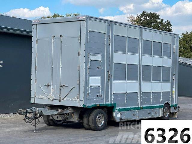 Pezzaioli RBA 21 3.Stock Anhänger mit Aggregat &amp; Hubdach Reboques transporte animais