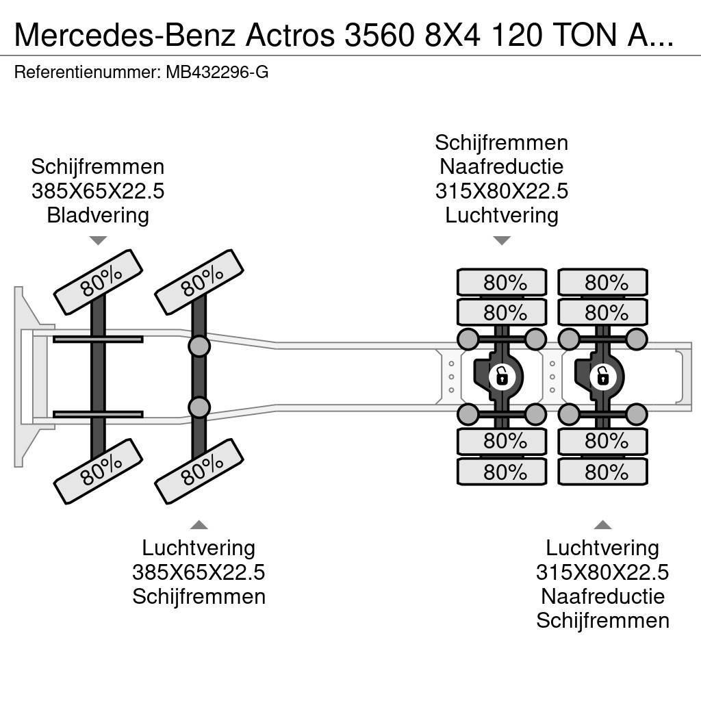 Mercedes-Benz Actros 3560 8X4 120 TON AN RETARDER Tractor Units