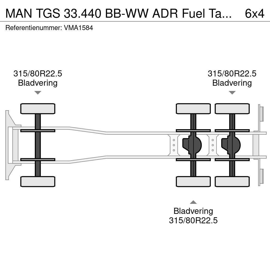 MAN TGS 33.440 BB-WW ADR Fuel Tank Truck Tanker trucks