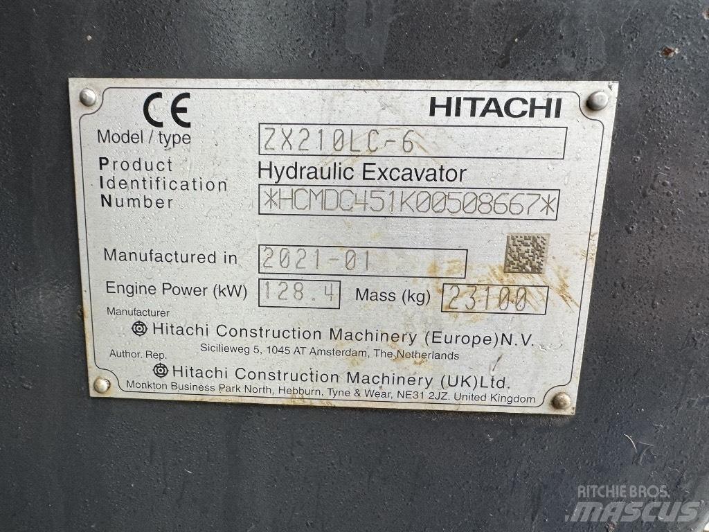 Hitachi ZX 210 LC-6 Escavadeiras de esteiras