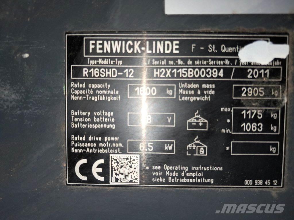 Linde R16SHD-12 Empilhadores Elevadores