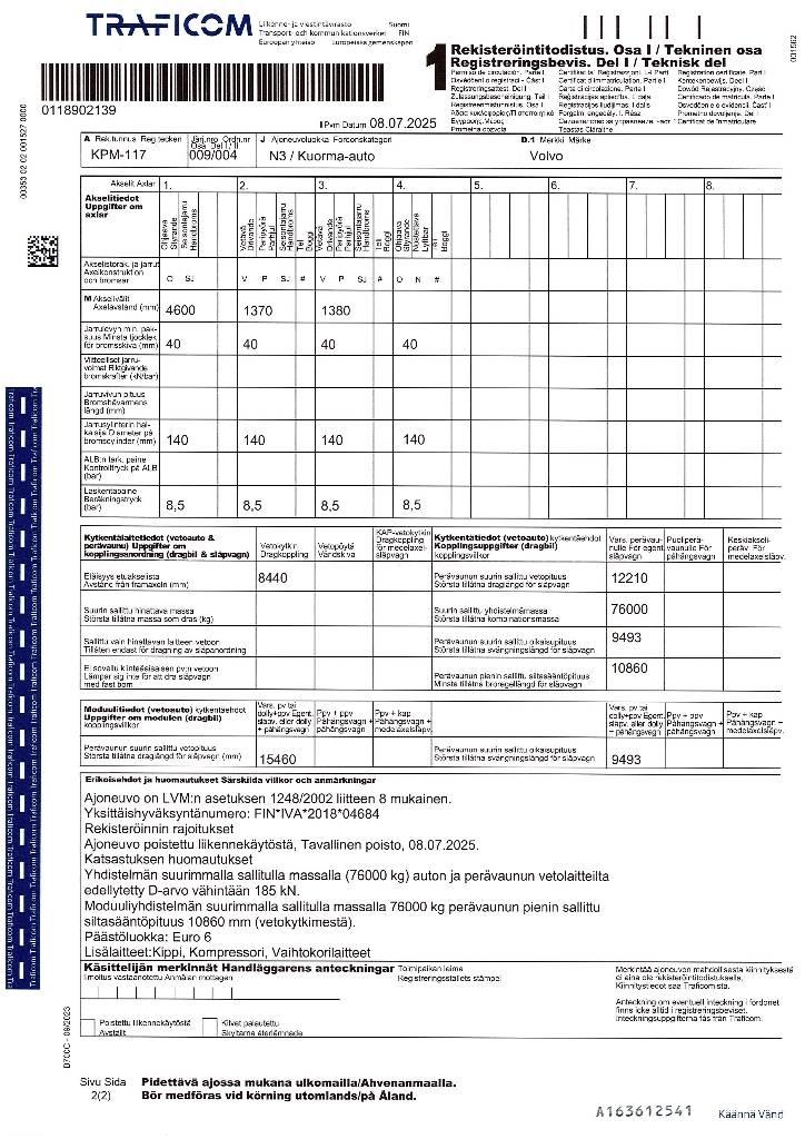 Volvo FM 500 Camiões porta-contentores