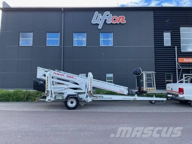 Dino 260 XTD Skylift Plataformas aéreas montadas em atrelados