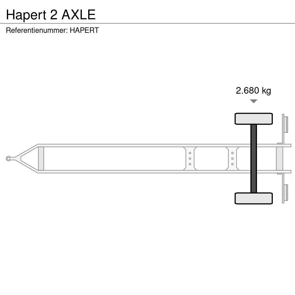 Hapert 2 AXLE Reboques de cortinas laterais