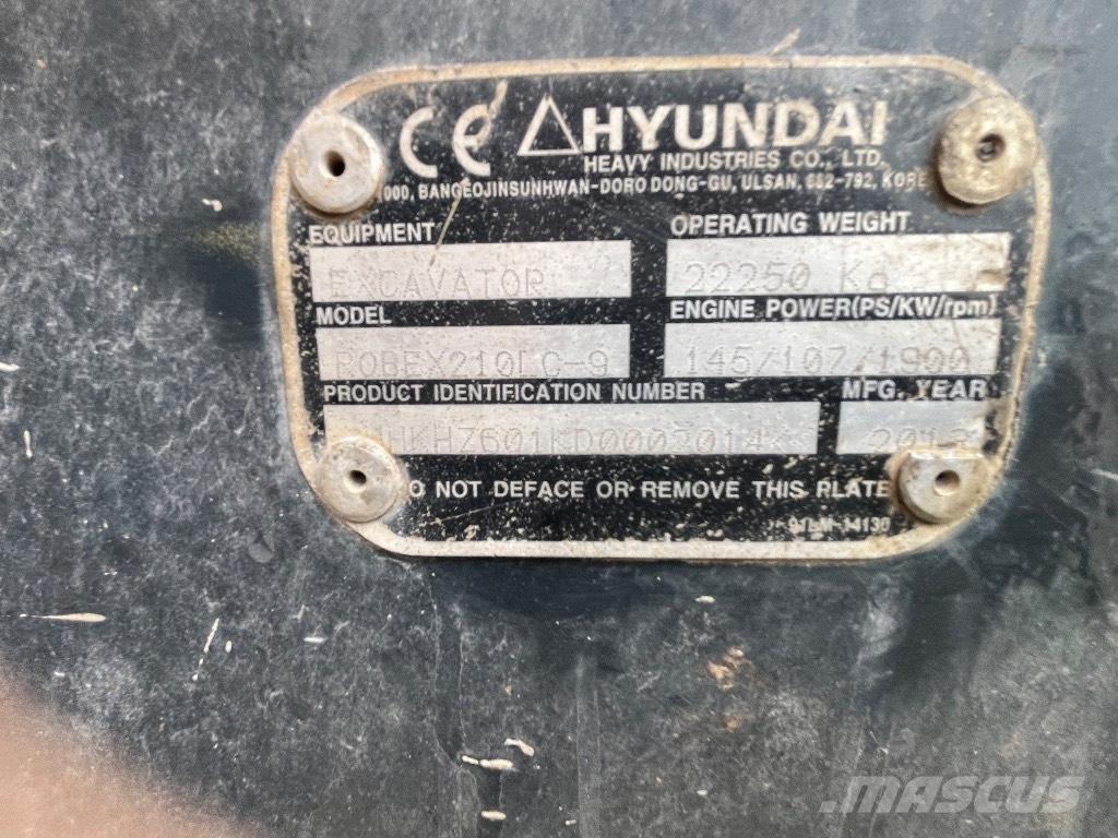 Hyundai 210-9! Escavadeiras de esteiras