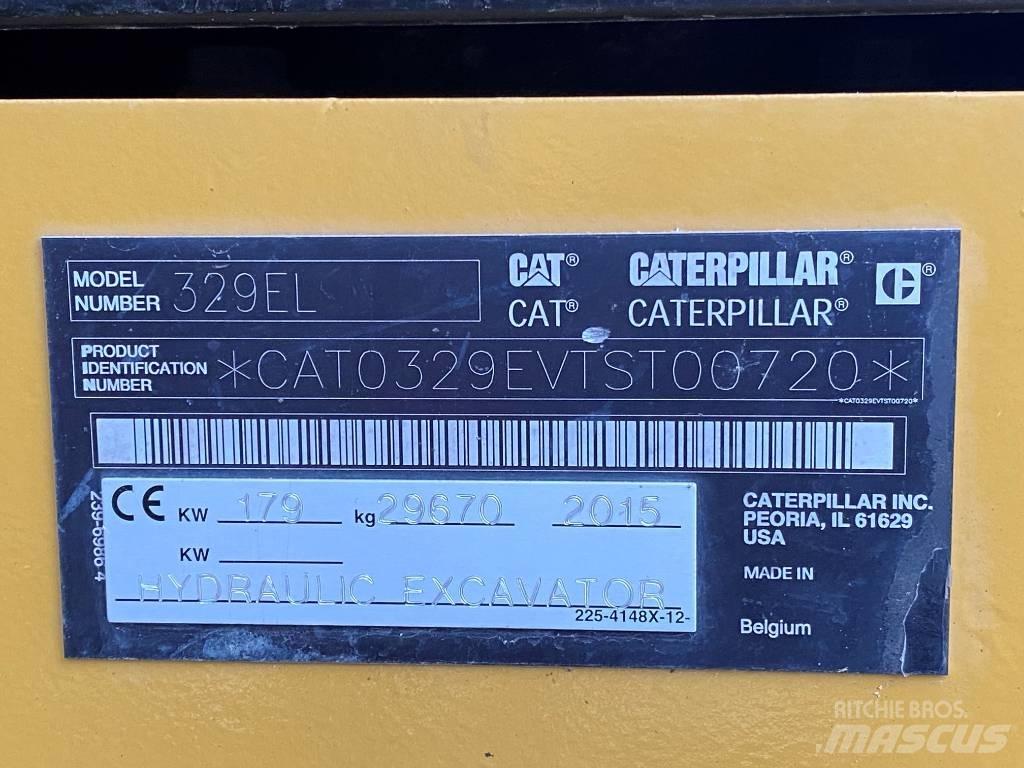 CAT 329 EL Escavadeiras de esteiras