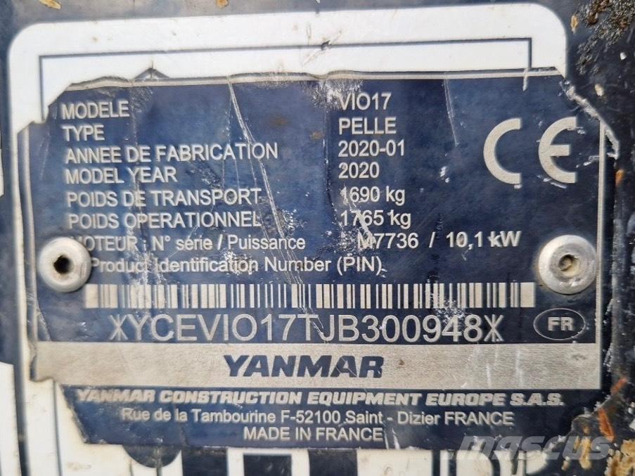 Yanmar Vio 17 Miniescavadeiras