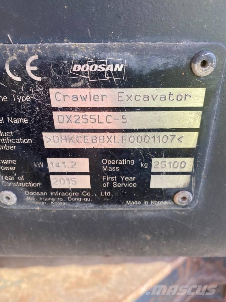 Doosan DX 255 LC-5 Escavadeiras de esteiras