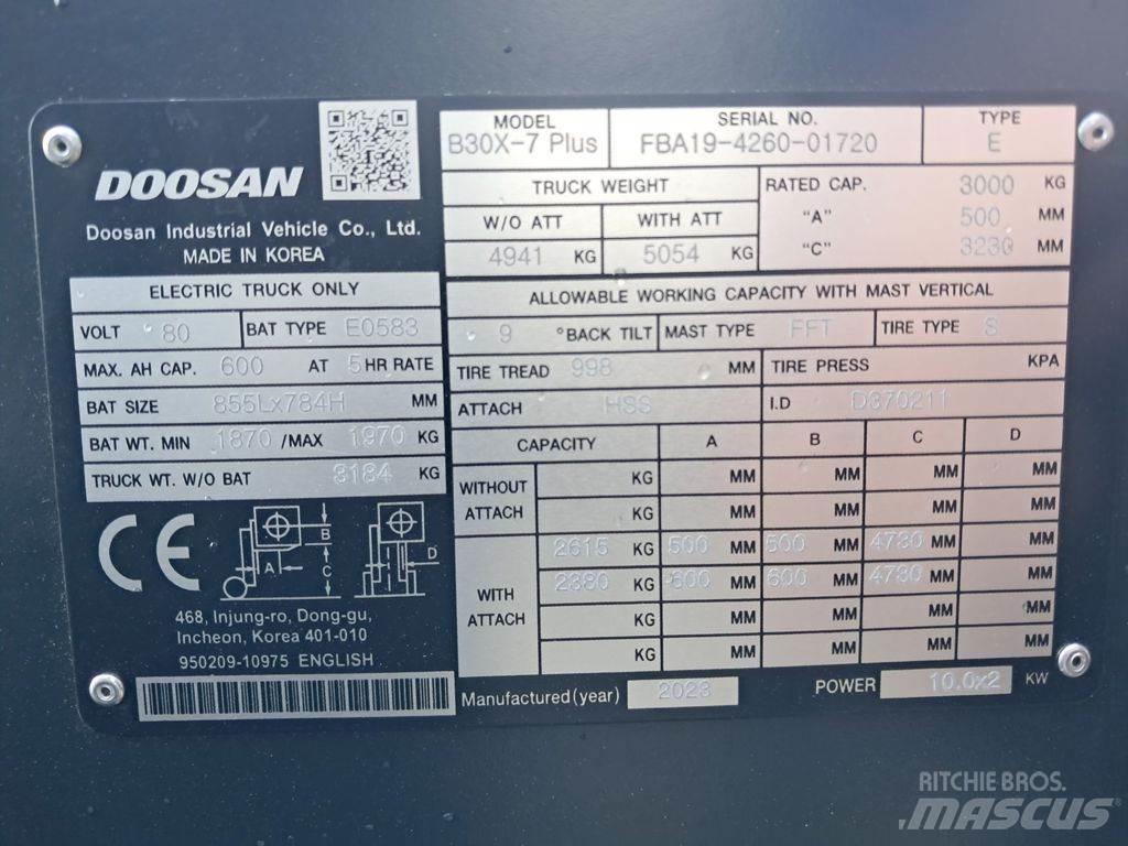 Doosan B30X-7 Plus Empilhadores eléctricos
