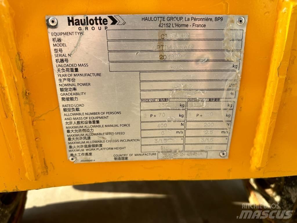 Haulotte OPTIMUM 8 Elevadores de tesoura