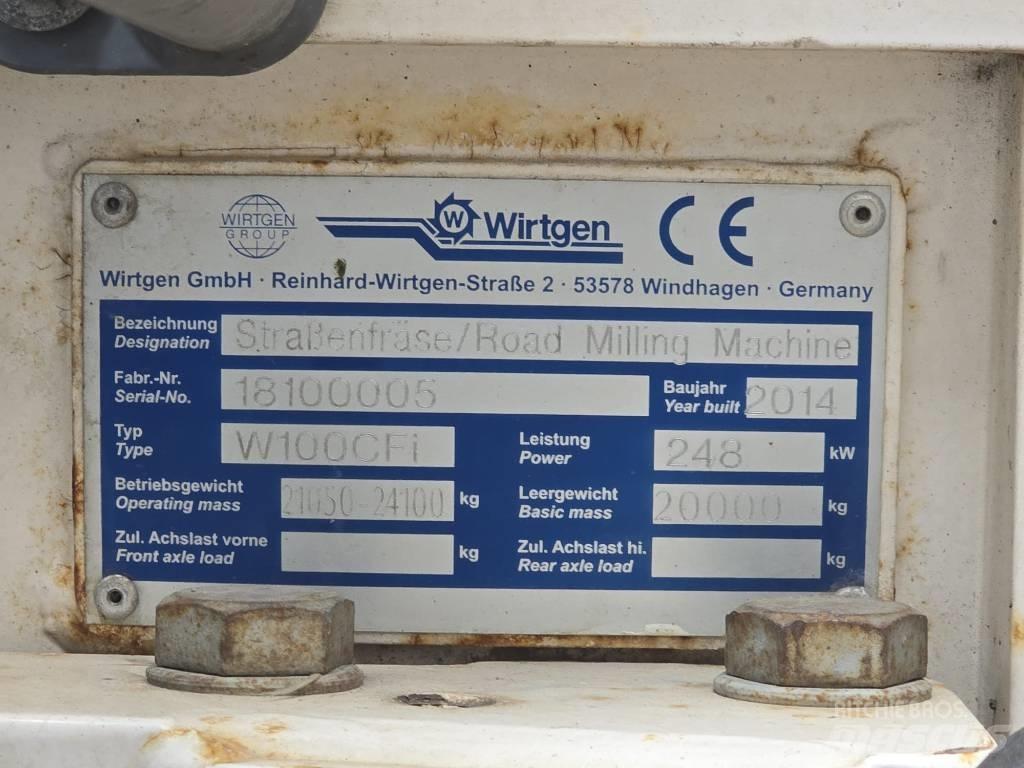 Wirtgen W 100 CFI Moinhos de asfalto a frio