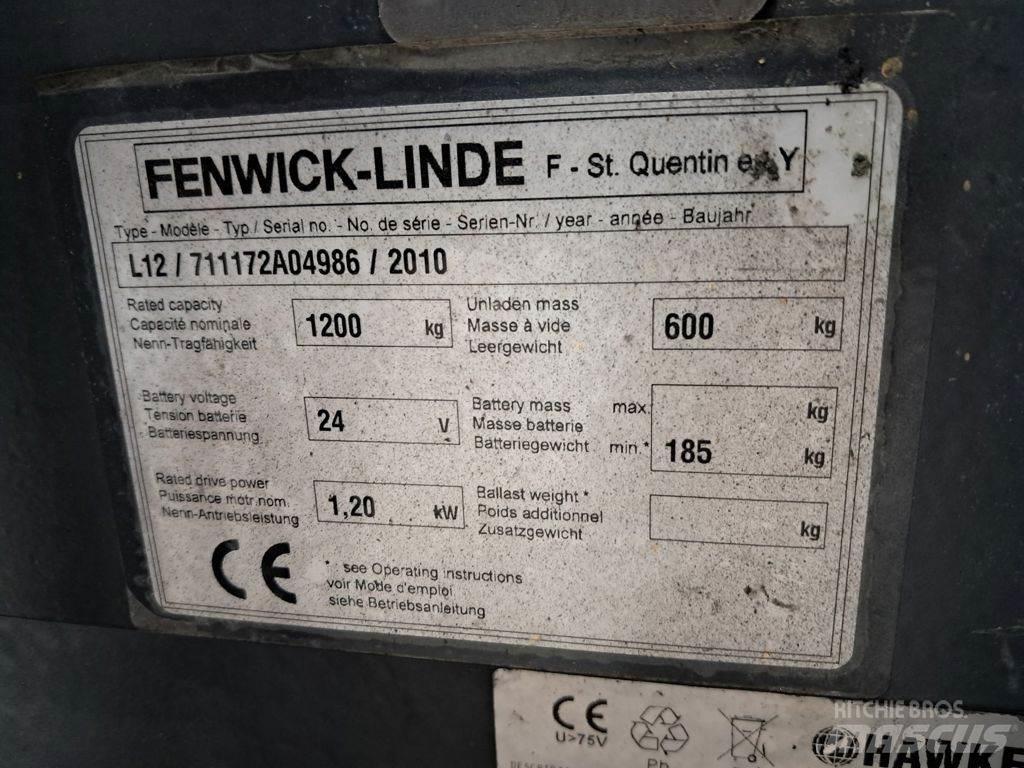 Linde L12 Empilhador para operador externo