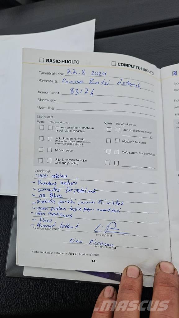 Ponsse ERGO 8W Processadores florestais