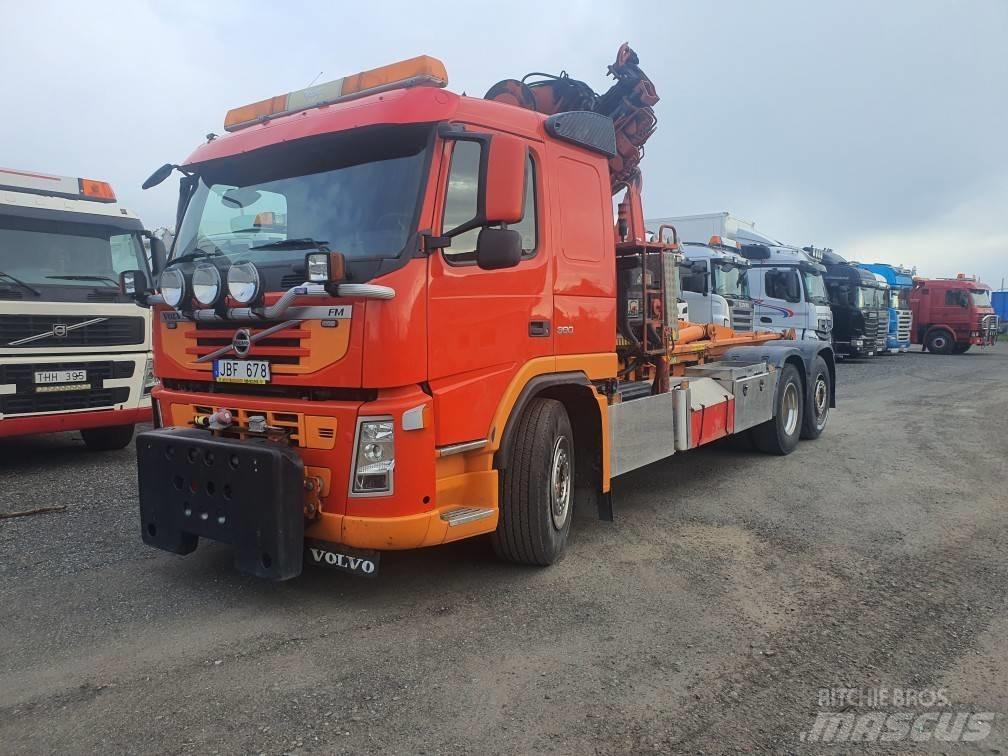 Volvo FM 380 Camiões caixa desmontável com elevador de cabo