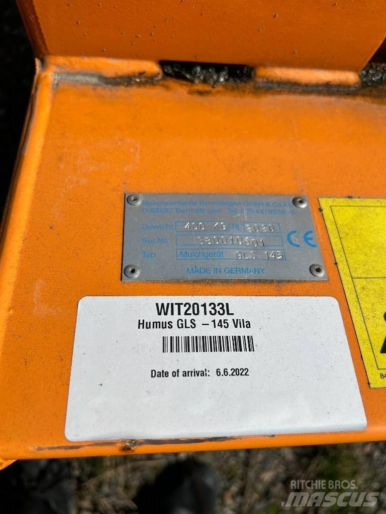 Humus GLS 145 Acessórios para tractores compactos