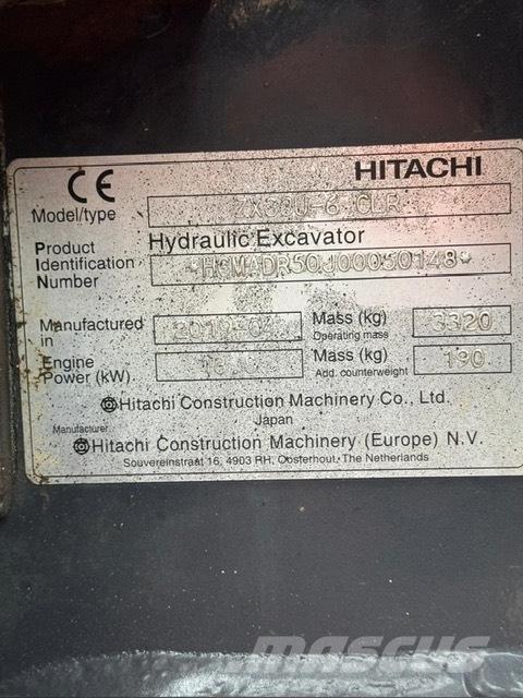 Hitachi ZX 33 U-6 Miniescavadeiras