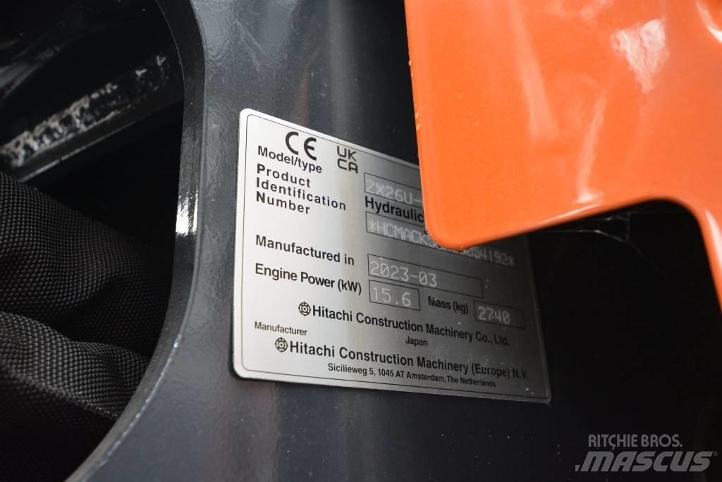 Hitachi ZX 26 U-6 Miniescavadeiras