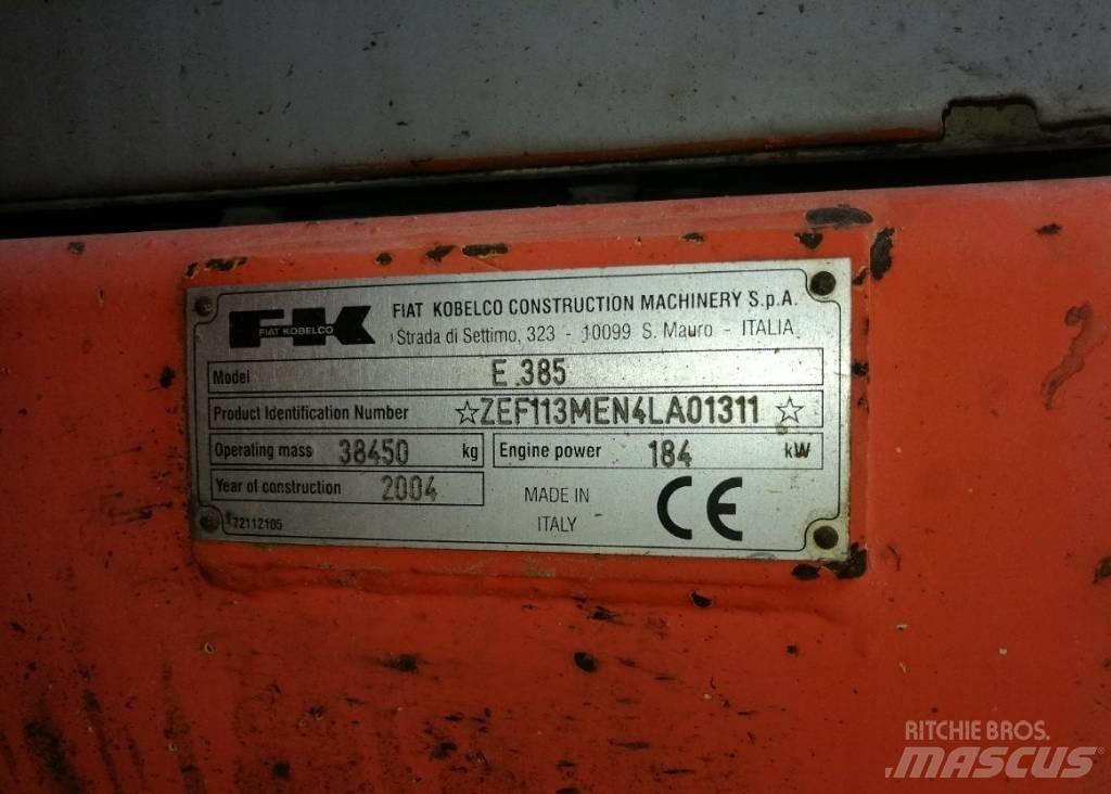 Fiat-Kobelco E385 Escavadeiras de esteiras