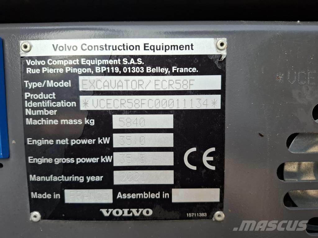 Volvo ECR 58 F Miniescavadeiras
