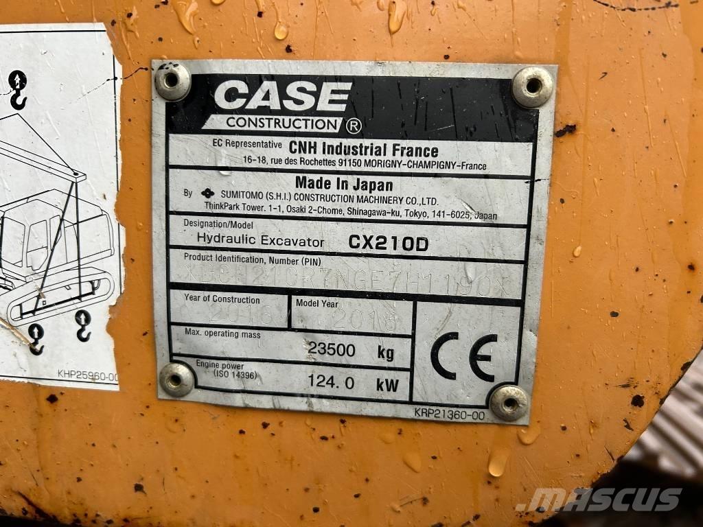 CASE CX 210 D Escavadeiras de esteiras