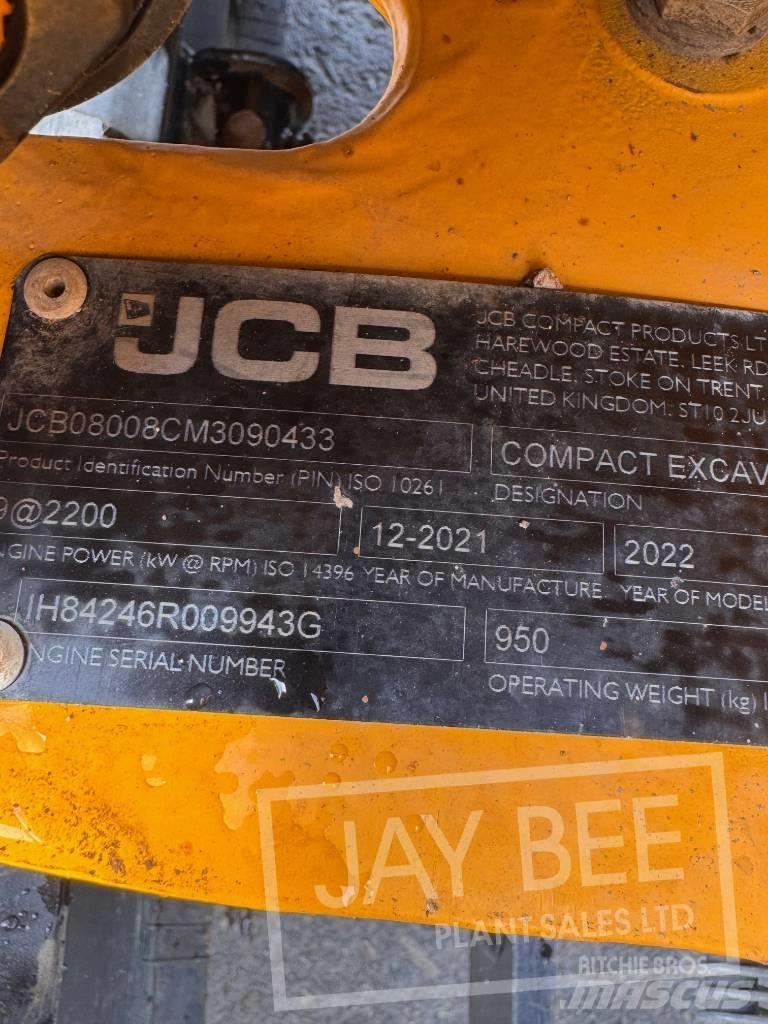 JCB 8008 Miniescavadeiras