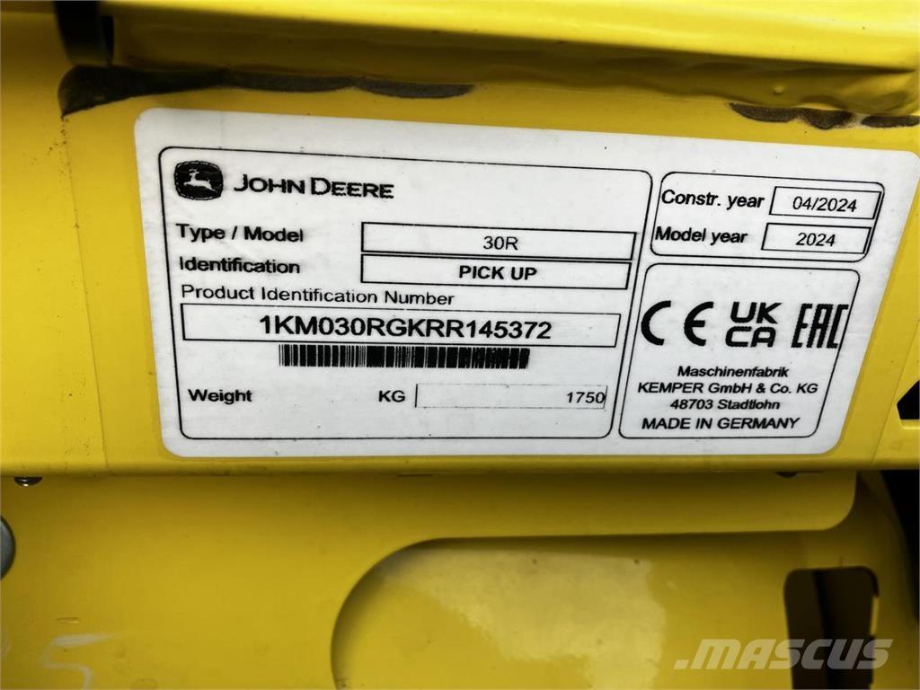John Deere 30R Acessórios de ceifeiras debulhadoras