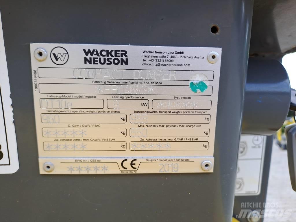 Wacker Neuson DT10e Dumpers de rastos