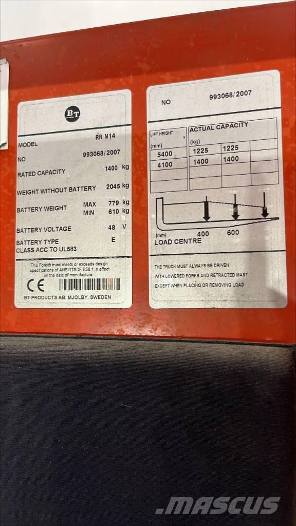 BT RR M 14 Empilhadores Elevadores