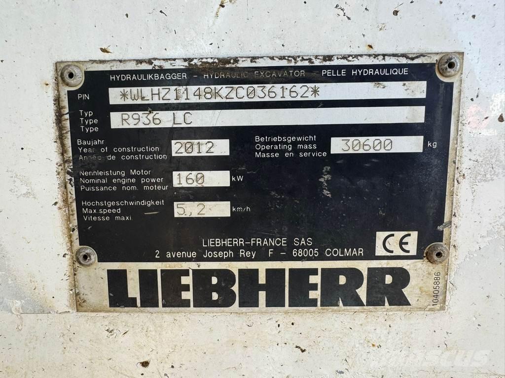 Liebherr R936 LC Escavadeiras de esteiras