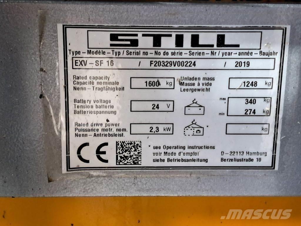 Still EXV-SF16 Empilhador para operador externo