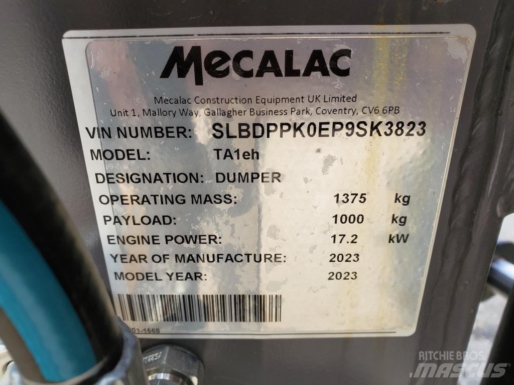 Mecalac TA1EH Dumpers de obras