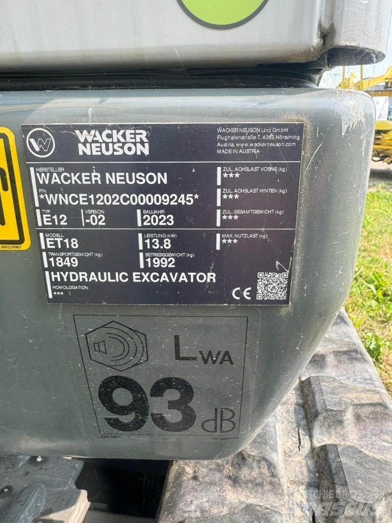Wacker ET 18 Miniescavadeiras