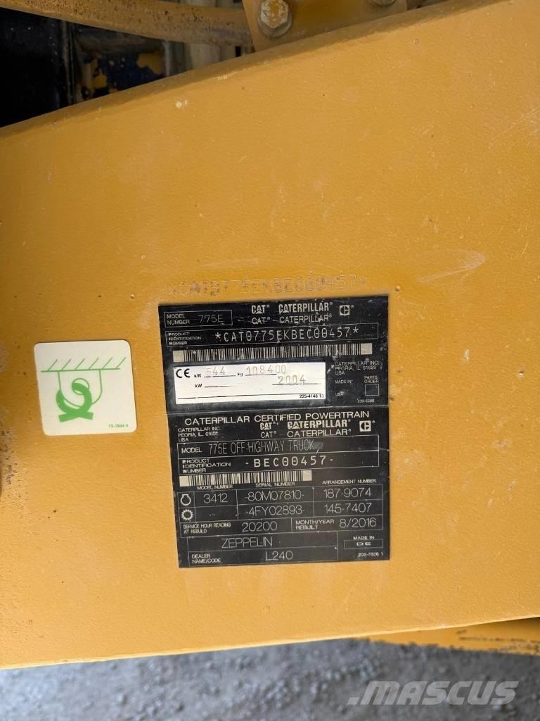 CAT 775 E Camiőes basculantes rígidos