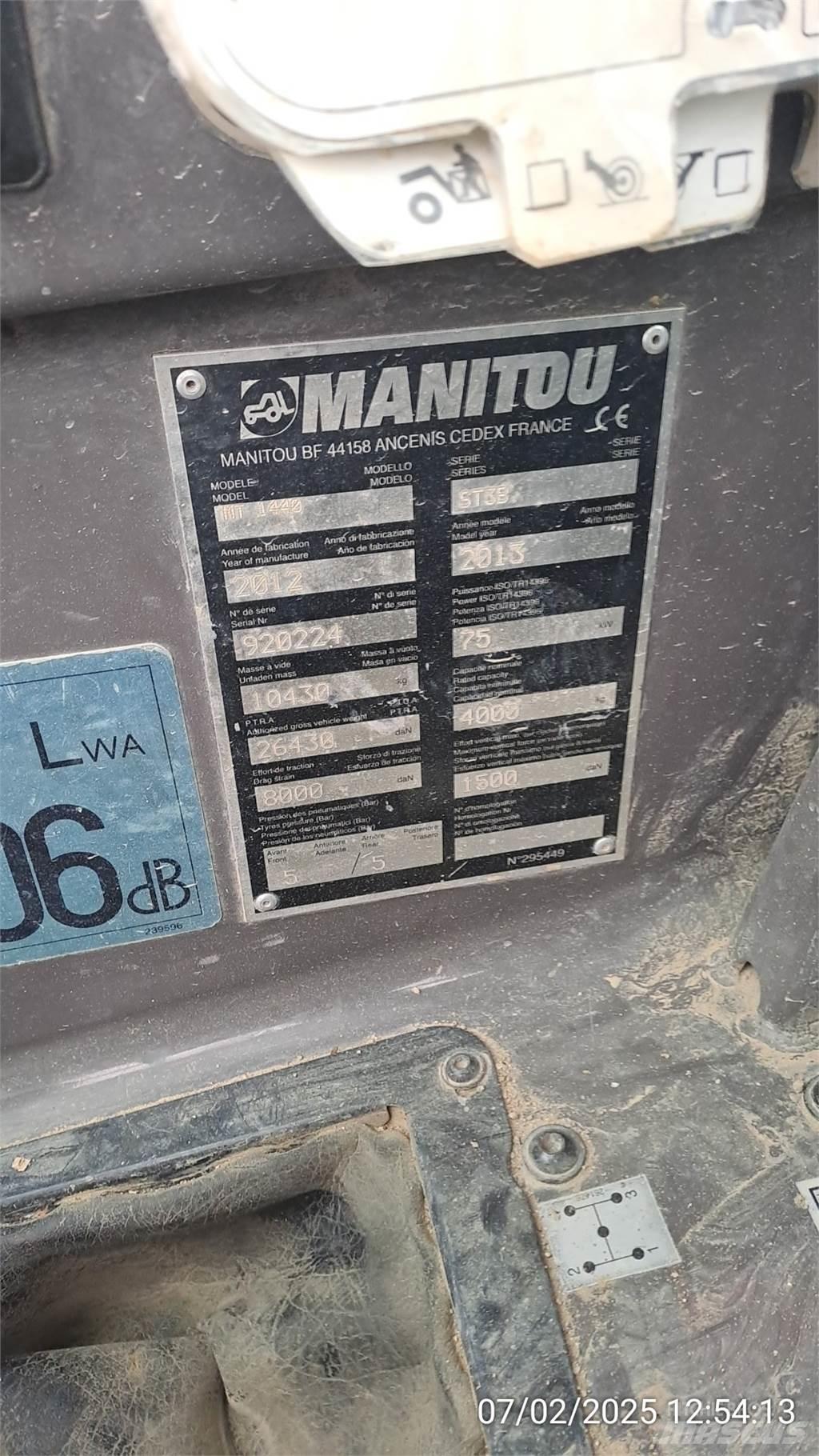 Manitou MT1440 Manipulador telescópico