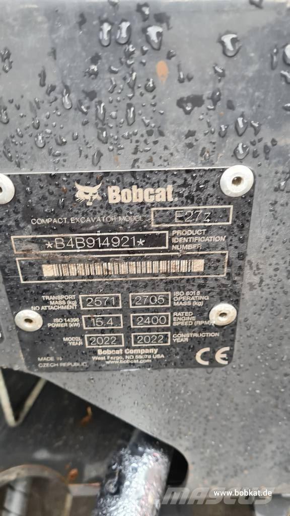 Bobcat E 27z Miniescavadeiras