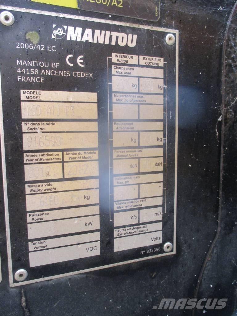 Manitou 160 ATJ Elevadores braços articulados