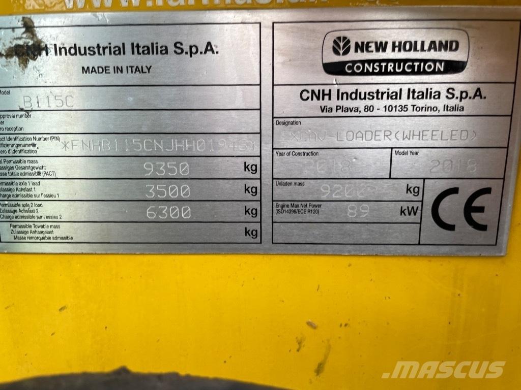 New Holland B115C Retroescavadeiras