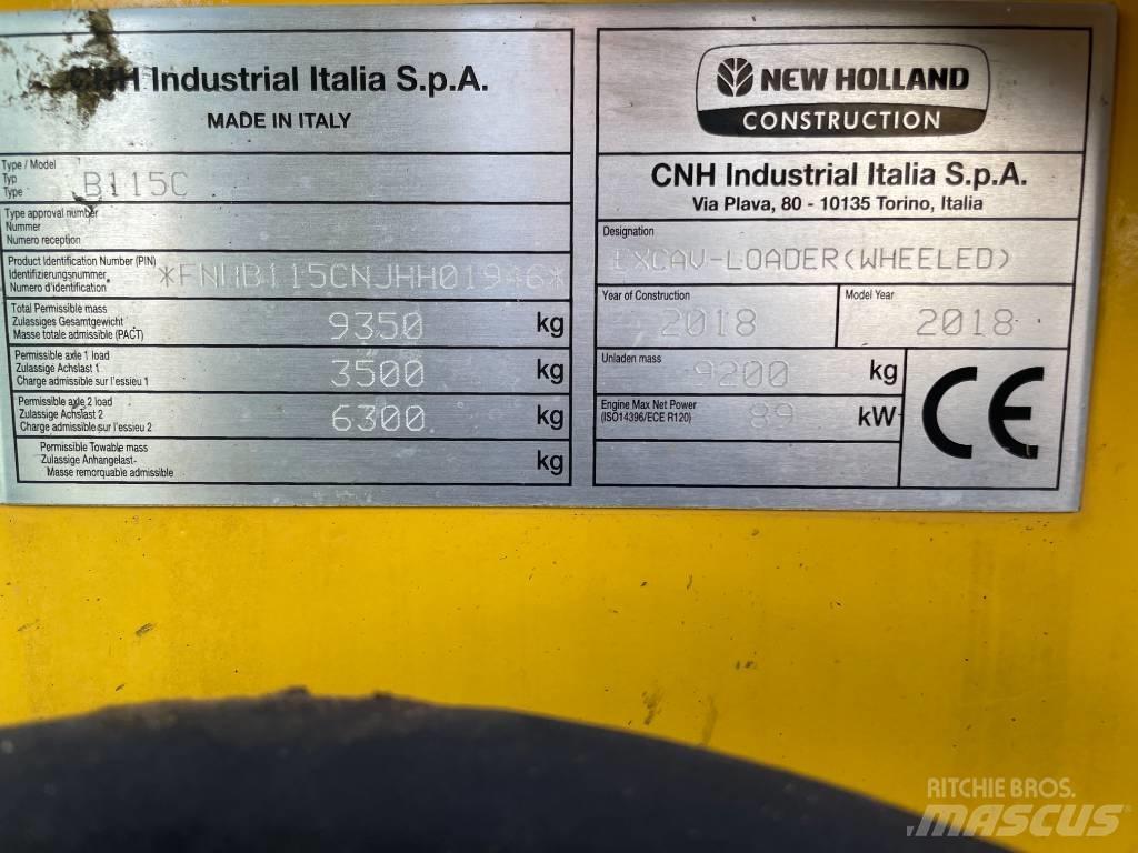 New Holland B115C Retroescavadeiras