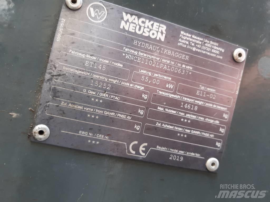 Wacker Neuson ET145 Escavadeiras de esteiras